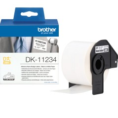 Brother Labels 86mm x 60mm - Black on (DK11234)